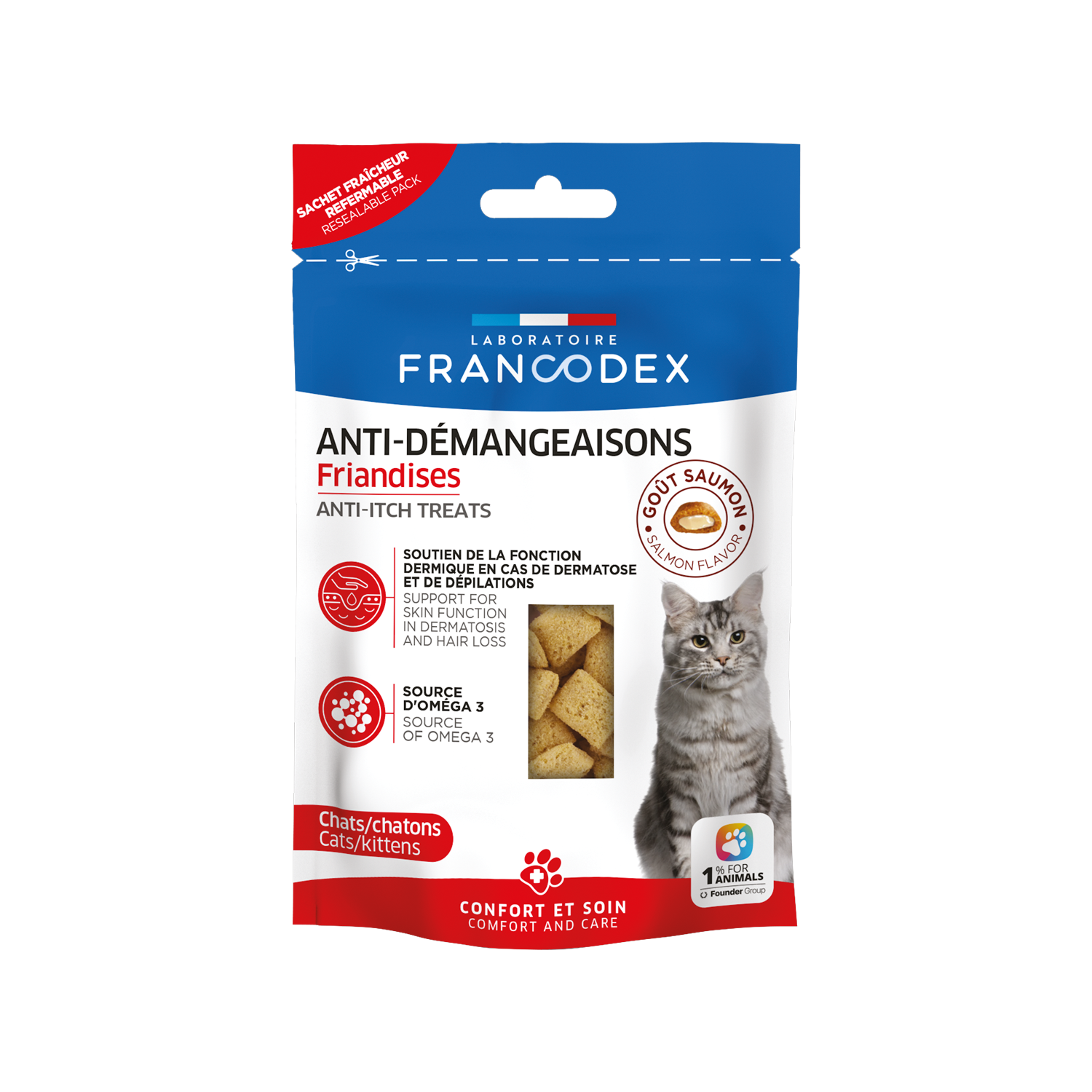 Francodex Anti-Itch Treats Kat - 65 g Francodex Anti-Itch Treats Kat - 65 g von Francodex