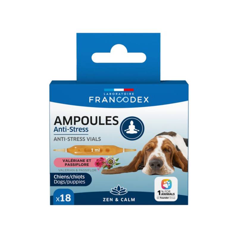 Francodex Anti-Stress Ampullen Hund - 18 x 1 ml von Francodex