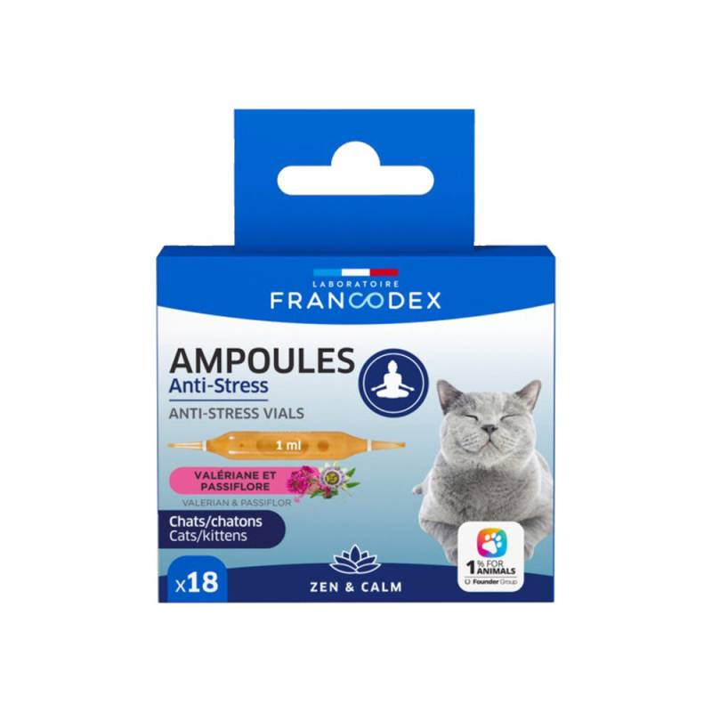 Francodex Anti-Stress Ampullen Katze - 18 x 1 ml von Francodex