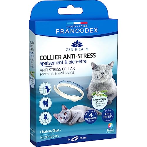Francodex - Anti-Stresshalsband zur Beruhigung und Wohlbefinden für Kätzchen und Katzen von Francodex
