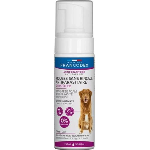 Francodex Dimethicone Schaum, ohne Ausspülen, für Hunde, 150 ml Francodex Dimethicone Schaum, ohne Ausspülen, für Hunde, 150 ml von Francodex