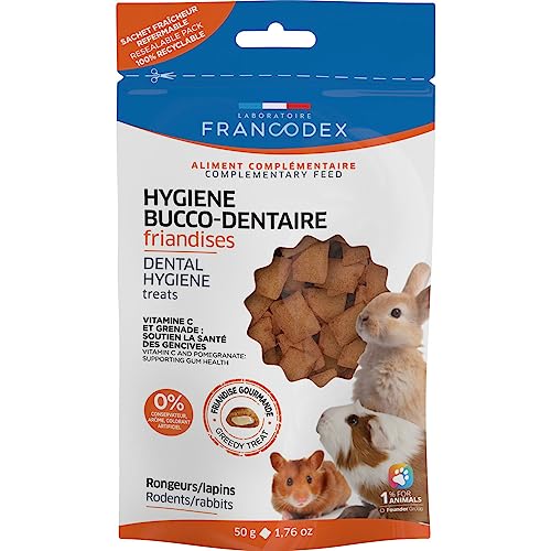 Francodex - Leckerlis Mundhygiene 50 g für Nagetiere und Kaninchen Francodex - Leckerlis Mundhygiene 50 g für Nagetiere und Kaninchen von Francodex