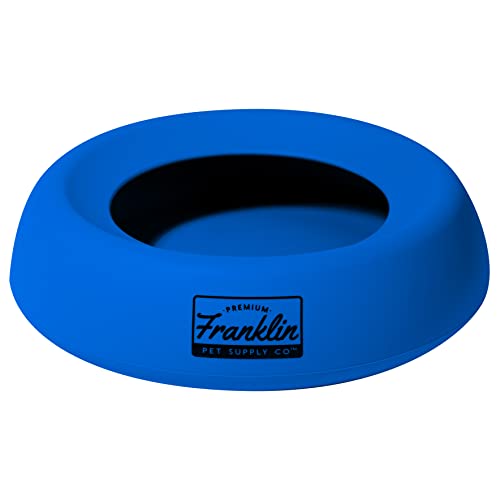 Franklin Pet Supply Travel Pet Silicon Bowl 27oz. – No Spill – BPA Free – Splash Proof – for Water and Food – Travel Smart Design – Portable Car Design – for Larger Dogs von Franklin Sports