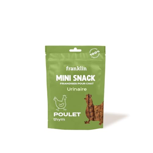 FRANKLIN – Leckereien Katze mit Huhn – Mini Comfort Urin-Snack – ohne Getreide – einfache Verdauung – unterstützt Harnwege – reich an Protein und Omega 3 – 50 g FRANKLIN – Leckereien Katze mit Huhn – Mini Comfort Urin-Snack – ohne Getreide – einfache Verdauung – unterstützt Harnwege – reich an Protein und Omega 3 – 50 g von Franklin