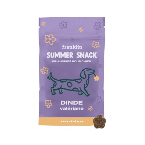 FRANKLIN – Leckerli für Hunde – Snack Truthahn und Baldrian – kalorienarm – einfache Verdauung – Anti-Stress und beruhigend – jedes Alter – 100 g von Franklin