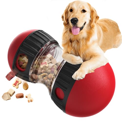 Franna Unzerstörbarer Futterball für Hunde, Dog Toy Intelligence, Adjustable Food Output, Intelligenzspielzeug für stundenlangen Spaß und mentale Stimulation von Franna