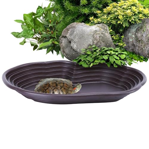 Aquarium Ornament | Schildkröten-Pool | Großer Schildkrötenbecken | Wasserschildkröten-Wasser mit rundem Loch, Kletterspielzeug mit Drainageschlauch für Wasserschildkröten Aquarium Ornament | Schildkröten-Pool | Großer Schildkrötenbecken | Wasserschildkröten-Wasser mit rundem Loch, Kletterspielzeug mit Drainageschlauch für Wasserschildkröten von Fravsiu