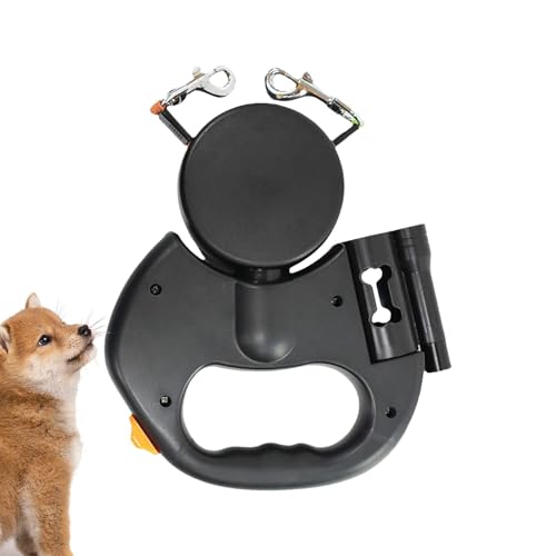 Doppeltes einziehbares Hundeseil für kleine, mittlere und große Hunde | Ergonomisches Design mit bequemem Haken zum automatischen Entwirren | Perfekt für Hundeabenteuer Doppeltes einziehbares Hundeseil für kleine, mittlere und große Hunde | Ergonomisches Design mit bequemem Haken zum automatischen Entwirren | Perfekt für Hundeabenteuer von Fravsiu
