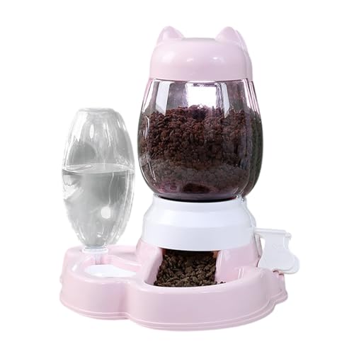 Fravsiu Automatischer Katzenfutterautomat, automatischer Futterspender für Hunde, Wasserspender für langsames Fressen, interaktives Spielzeug, Puzzle, Puppenspielzeug, Push-Type, großes Fravsiu Automatischer Katzenfutterautomat, automatischer Futterspender für Hunde, Wasserspender für langsames Fressen, interaktives Spielzeug, Puzzle, Puppenspielzeug, Push-Type, großes von Fravsiu