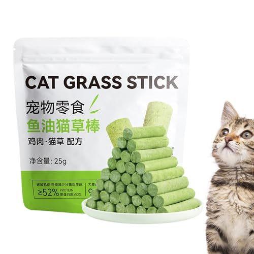 Fravsiu Cat Grass Teething Stick, Cat Grass Sticks, Cat Grass Sticks for Indoor Cats, Cat Grass Teething Stick Outdoor Cat Chew Stick for DentalHealth and Hairball Control Fravsiu Cat Grass Teething Stick, Cat Grass Sticks, Cat Grass Sticks for Indoor Cats, Cat Grass Teething Stick Outdoor Cat Chew Stick for DentalHealth and Hairball Control von Fravsiu