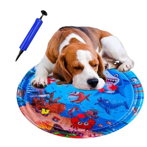 Fravsiu Cat Water , Sensor Activated Play Pad, Aufblasbares Fischspielzeug, interaktives Haustier-Aktivitätspad, kühlendes Splash Rug Round, für Indoor Play und Outdoor Adventure 84 x 90 cm Fravsiu Cat Water , Sensor Activated Play Pad, Aufblasbares Fischspielzeug, interaktives Haustier-Aktivitätspad, kühlendes Splash Rug Round, für Indoor Play und Outdoor Adventure 84 x 90 cm von Fravsiu