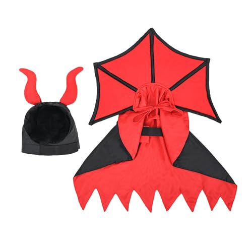Fravsiu Hunde-Umhang Kostüm, Vampir Kostüm für Hunde, Umhang und Hut für Halloween-Umhang für Hunde, Halloween-Kostüme für kleine und mittelgroße Hunde, Katzenwelpen, Fravsiu Hunde-Umhang Kostüm, Vampir Kostüm für Hunde, Umhang und Hut für Halloween-Umhang für Hunde, Halloween-Kostüme für kleine und mittelgroße Hunde, Katzenwelpen, von Fravsiu