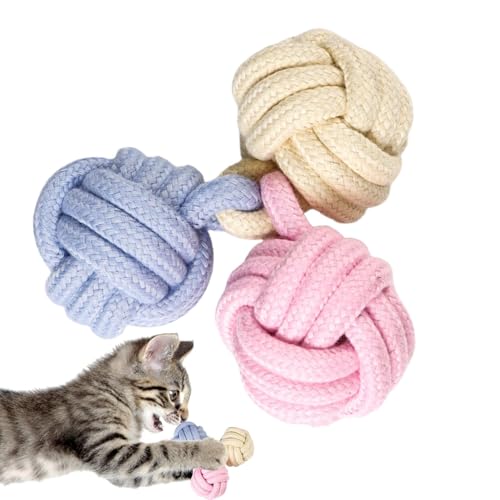 Fravsiu Hundeseil-Ball-Schleppspielzeug,Hunde-Schleppball-Seil | Seilspielzeug für Welpen zum Zahnen,Kauendes Baumwollspielzeug für zahnende Hunde, weiche Kauer-Baumwollbälle, Fravsiu Hundeseil-Ball-Schleppspielzeug,Hunde-Schleppball-Seil | Seilspielzeug für Welpen zum Zahnen,Kauendes Baumwollspielzeug für zahnende Hunde, weiche Kauer-Baumwollbälle, von Fravsiu