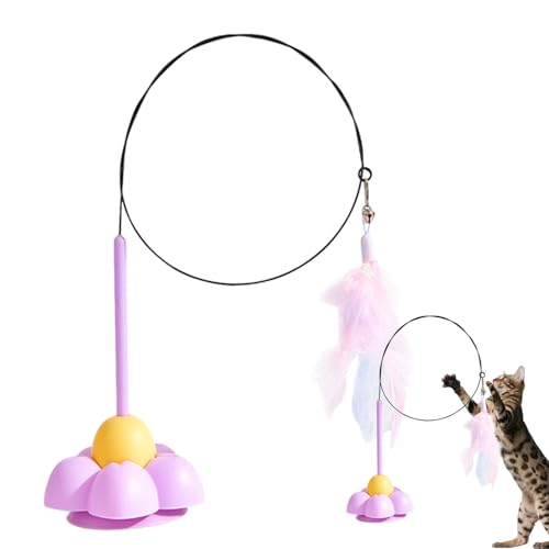 Fravsiu Katzenspielzeug für Katzen im Innenbereich, Katzenspielzeug mit Federn | Katzenspielzeug mit Angelrute | Flexibles Spielzeug für Teaser Angelrute Fravsiu Katzenspielzeug für Katzen im Innenbereich, Katzenspielzeug mit Federn | Katzenspielzeug mit Angelrute | Flexibles Spielzeug für Teaser Angelrute von Fravsiu