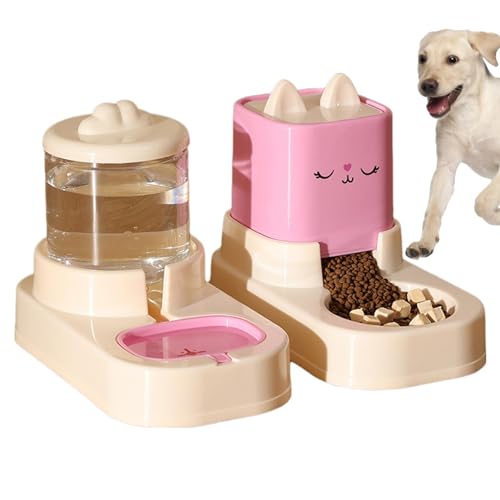 Fravsiu Pet Feeder, Cat Automatic Feeder, Pet Feeders for Cats Automatic, Auto Fill Water Bowl, Cat Water Dispenser, Pet Feeding Station, Anti-Slip Pet Waterer, Large Capacity Water Bowl for Pets Fravsiu Pet Feeder, Cat Automatic Feeder, Pet Feeders for Cats Automatic, Auto Fill Water Bowl, Cat Water Dispenser, Pet Feeding Station, Anti-Slip Pet Waterer, Large Capacity Water Bowl for Pets von Fravsiu