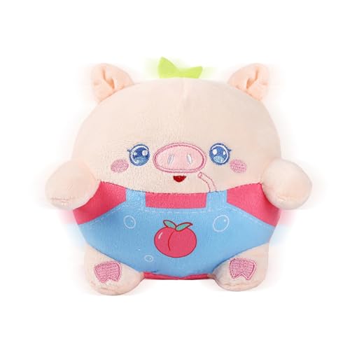 Fravsiu Stuffed Animals Toy, Soft Plush Toys, niedliches Squeaky Dogs Stuffed Toys, interaktives Plüsch-Spielzeug für Hunde, 19 cm (Rabbit, Panda) von Fravsiu