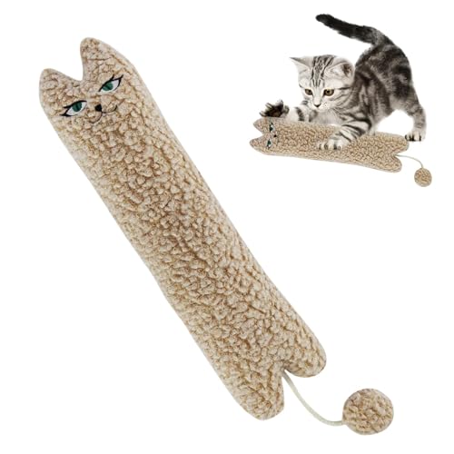 Katzenkissen | Kauspielzeug für Katzen | Katzenspielzeug für Katzen im Innenbereich | Plüschtier zum Zahnen in Katzenform mit gleichmäßiger Füllung und langlebiger Verarbeitung, ideal p Katzenkissen | Kauspielzeug für Katzen | Katzenspielzeug für Katzen im Innenbereich | Plüschtier zum Zahnen in Katzenform mit gleichmäßiger Füllung und langlebiger Verarbeitung, ideal p von Fravsiu
