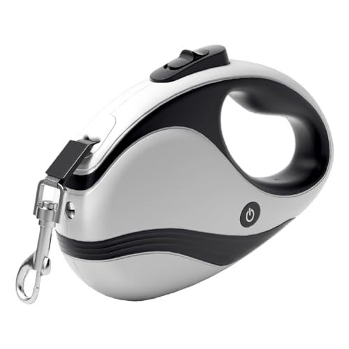Pet Lead, Retractable Tractor, USB Flashlight Feature, Ergonomic Handle, Smooth Foldable Tape with Touch Lock, Traction Rope, Ideal for Dog Walking and Outdoor Training Pet Lead, Retractable Tractor, USB Flashlight Feature, Ergonomic Handle, Smooth Foldable Tape with Touch Lock, Traction Rope, Ideal for Dog Walking and Outdoor Training von Fravsiu