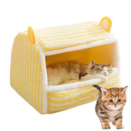 Warmes Katzenhaus | Faltbare Katzenhöhle | großes Katzenbett | weiches Fleecefutter, rutschfeste Unterseite und waschbarer Bezug, perfekt zum Kuscheln, Schlafen und Warmhalten des Freundes Warmes Katzenhaus | Faltbare Katzenhöhle | großes Katzenbett | weiches Fleecefutter, rutschfeste Unterseite und waschbarer Bezug, perfekt zum Kuscheln, Schlafen und Warmhalten des Freundes von Fravsiu