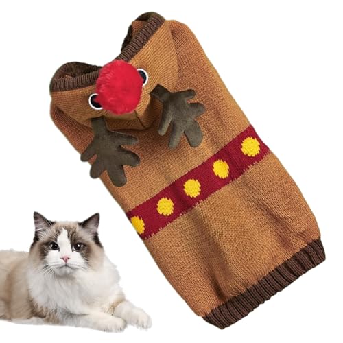 weihnachts-Kapuzenpullover für Hunde Rentier Hundepullover Weihnachtspullover Haustier weicher warmer Kapuzenpullover für kleine Hunde Katzen Haustierkleidung do weihnachts-Kapuzenpullover für Hunde Rentier Hundepullover Weihnachtspullover Haustier weicher warmer Kapuzenpullover für kleine Hunde Katzen Haustierkleidung do von Fravsiu
