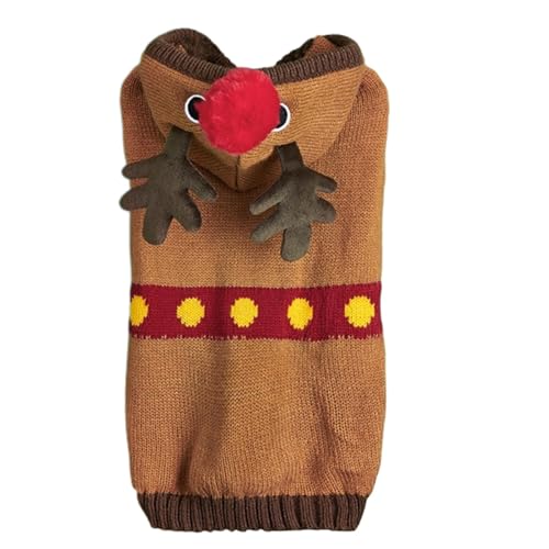 weihnachts-Kapuzenpullover für Hunde Rentier Hundepullover Weihnachtspullover Haustier weicher warmer Kapuzenpullover für kleine Hunde Katzen Haustierkleidung do weihnachts-Kapuzenpullover für Hunde Rentier Hundepullover Weihnachtspullover Haustier weicher warmer Kapuzenpullover für kleine Hunde Katzen Haustierkleidung do von Fravsiu