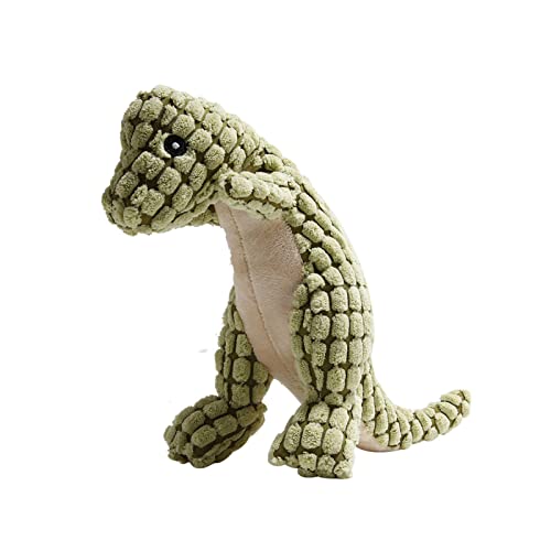 Frdun Dinosaurier-Quietschspielzeug, Plüsch-Dinosaurier-Spielzeug, weiches, leichtes Kauspielzeug, interaktives Kauspielzeug, für kleine, mittelgroße und große Hunde von Frdun
