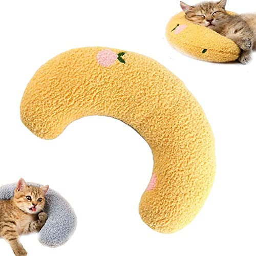 Frdun Hübsches gemütliches Kissen, U-förmiges Nackenstützkissen, ultraweiches, flauschiges Haustier, beruhigendes kleines Spielzeug, multifunktionales Katzenkissen für kleine Hunde, Katzen, Haustiere Frdun Hübsches gemütliches Kissen, U-förmiges Nackenstützkissen, ultraweiches, flauschiges Haustier, beruhigendes kleines Spielzeug, multifunktionales Katzenkissen für kleine Hunde, Katzen, Haustiere von Frdun