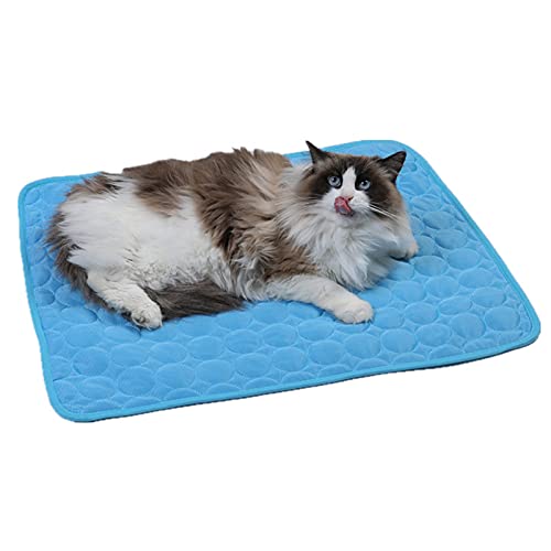 Frdun Pets Ice Silk Sleep Mat Pad, Dog Self Cooling Mat, Pet Washable Pads Cooling Blanket, Cushion Zwinger Sofa Pet Bed Car Seat for Dog Cats Pet von Frdun