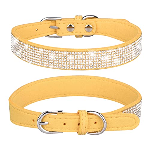 Frdun Reflektierendes Hundehalsband mit Kristall-Strasssteinen, für kleine und mittelgroße Hunde, für kleine Hunde, sicher und bequem Frdun Reflektierendes Hundehalsband mit Kristall-Strasssteinen, für kleine und mittelgroße Hunde, für kleine Hunde, sicher und bequem von Frdun