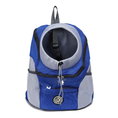 Frdun Tragbarer Haustier-Rucksack mit glattem Reißverschluss, belüftete Netztasche, ideal für Reisen, Wandern, Camping von Frdun