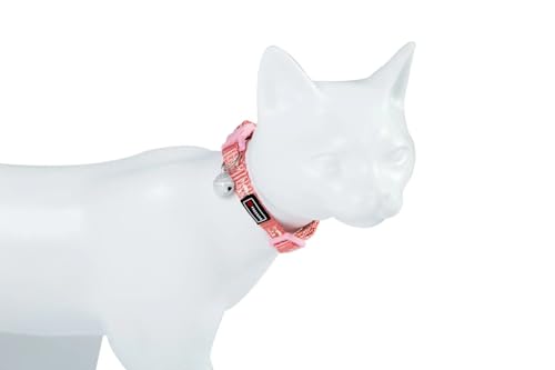 FREEDOG Katzenhalsband, reflektierend, Rosa, 10 mm x 19/30 cm von Freedog