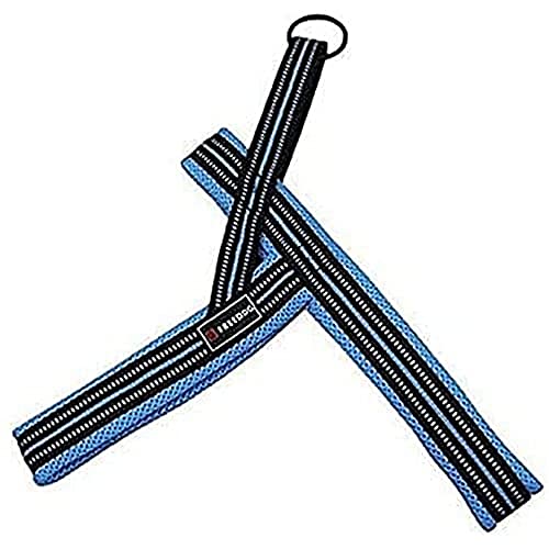 Freedog Harness weich - Sport Blau für Hundefreiheit (25 mm x 62/72 cm) von Freedog