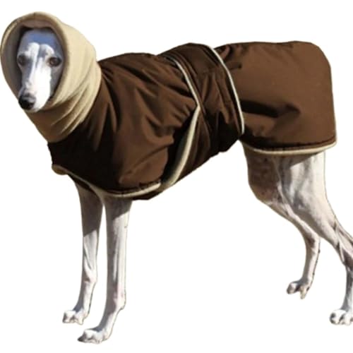 Hundemantel, Warme Winterjacke for und Windhund, Dicker Mantel, Haustierkleidung, Italienischer Windhund, Fleece-Kleidung, mittelgroße und große Hundekleidung (Color : Coffee Hundemantel, Warme Winterjacke for und Windhund, Dicker Mantel, Haustierkleidung, Italienischer Windhund, Fleece-Kleidung, mittelgroße und große Hundekleidung (Color : Coffee von Freefire