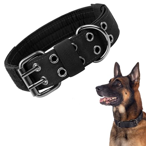 Taktisches Hundehalsband, verstellbar, Militär-Hundehalsband für große Hunde, verstellbares Nylonhalsband, Deutscher Schäferhund, strapazierfähiges Hundehalsband für Hundetraining und Spazierengehen von FreesKill