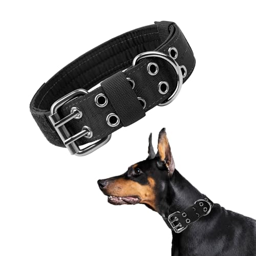 Taktisches Hundehalsband, verstellbar, Militär-Hundehalsband für große Hunde, verstellbares Nylonhalsband, Deutscher Schäferhund, strapazierfähiges Hundehalsband für Hundetraining und Spazierengehen von FreesKill