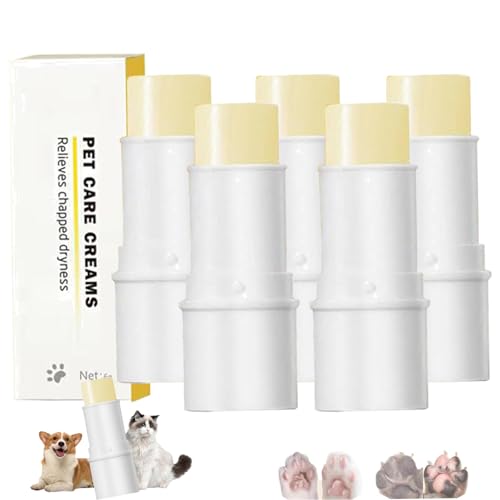 Frenaki Pfotensalbe für Katzen und Hunde, Pfotensalbenstift, Fußcreme für Haustiere, Feuchtigkeitscreme für Pfotenpolster, Pfotenbalsam für Haustiere, Macht raue Pfoten weich und schützt sie (5Pcs) Frenaki Pfotensalbe für Katzen und Hunde, Pfotensalbenstift, Fußcreme für Haustiere, Feuchtigkeitscreme für Pfotenpolster, Pfotenbalsam für Haustiere, Macht raue Pfoten weich und schützt sie (5Pcs) von Frenaki