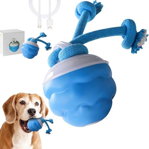 Frenaki Yobensun Hundespielzeug, zähes Welpenspielzeug interaktiver, intelligenter Sprungbugel für Hunde, mit Fernbedienung, Bewegungsstimulationsspielzeug mit Fernbedienung (1Pc) von Frenaki
