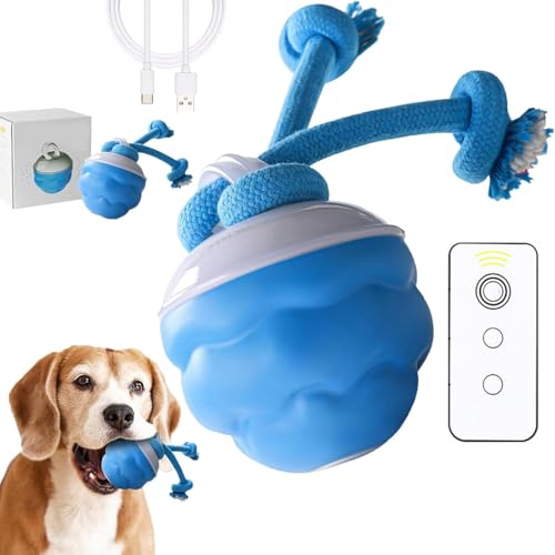 Frenaki Yobensun Hundespielzeug, zähes Welpenspielzeug interaktiver, intelligenter Sprungbugel für Hunde, mit Fernbedienung, Bewegungsstimulationsspielzeug mit Fernbedienung (1Pc Fernbedienung) von Frenaki