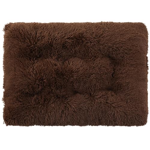 FresQa Haustiermatte Hund Langer Plüsch Winter Warmes Schlafbett Komfortables Katzennest Zubehör,Braun,S FresQa Haustiermatte Hund Langer Plüsch Winter Warmes Schlafbett Komfortables Katzennest Zubehör,Braun,S von FresQa