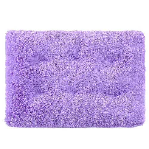 FresQa Haustiermatte Hund Langer Plüsch Winter Warmes Schlafbett Komfortables Katzennest Zubehör,Lila,M FresQa Haustiermatte Hund Langer Plüsch Winter Warmes Schlafbett Komfortables Katzennest Zubehör,Lila,M von FresQa