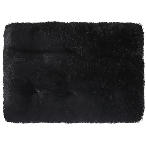 FresQa Haustiermatte Hund Langer Plüsch Winter Warmes Schlafbett Komfortables Katzennest Zubehör,Schwarz,XXL FresQa Haustiermatte Hund Langer Plüsch Winter Warmes Schlafbett Komfortables Katzennest Zubehör,Schwarz,XXL von FresQa