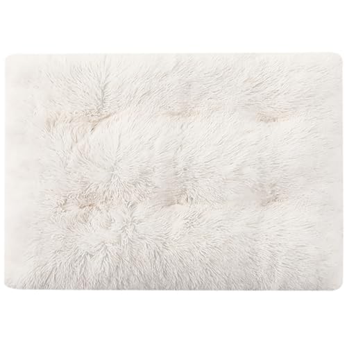 FresQa Haustiermatte Hund Langer Plüsch Winter Warmes Schlafbett Komfortables Katzennest Zubehör,Weiß,XXL FresQa Haustiermatte Hund Langer Plüsch Winter Warmes Schlafbett Komfortables Katzennest Zubehör,Weiß,XXL von FresQa