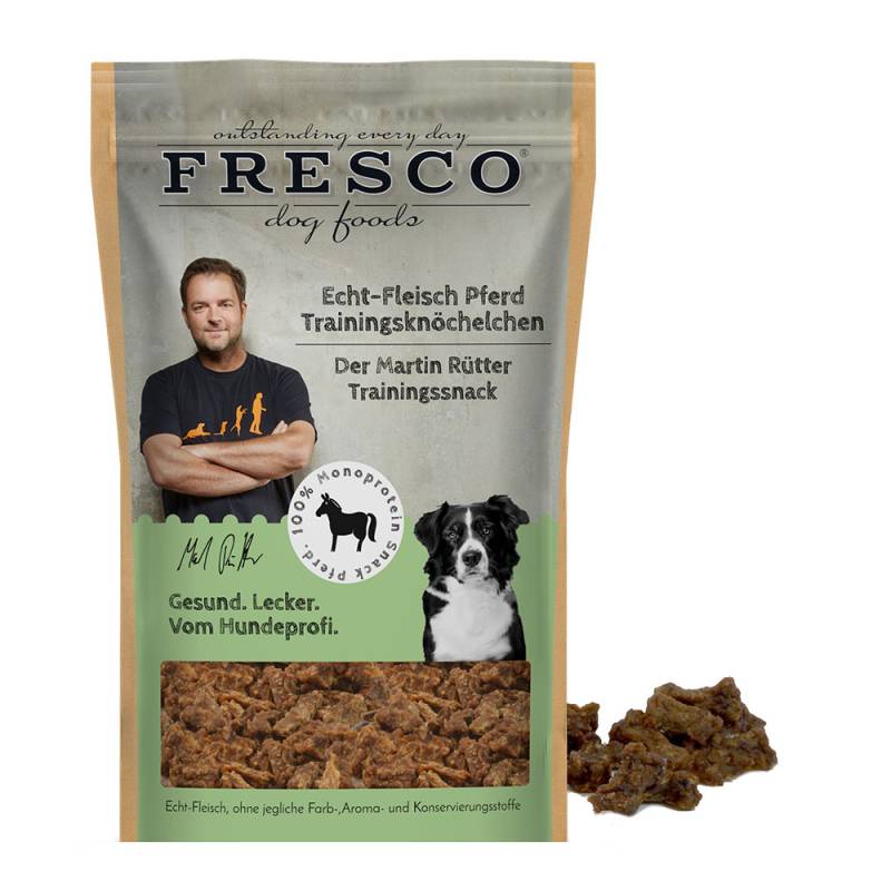 Martin Rütter Trainingsknöchelchen - Sparpaket: 3 x Pferd (150 g) von Fresco Dog Foods