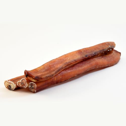 FRESCO Dog Ochsenziemer Hundeleckerli Kausnack aus 100% Rind für Zahnpflege und Belohnung I 25cm aus Deutscher Herstellung von Fresco Dog