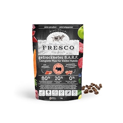 FRESCO Dog Trockenbarf Complete Plus Rind 2,5kg | getreidefreies Barf Trockenfutter für kleine Hunde aus frischem Fleisch, Obst und Gemüse |100% natürliche Zutaten | ohne künstliche Zusätze FRESCO Dog Trockenbarf Complete Plus Rind 2,5kg | getreidefreies Barf Trockenfutter für kleine Hunde aus frischem Fleisch, Obst und Gemüse |100% natürliche Zutaten | ohne künstliche Zusätze von Fresco Dog