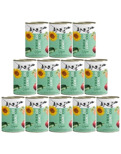 FRESCO Dog Unico Vegan Nassfutter gesund und natürlich veganes Hundefutter hypoallergen 12x400g von Fresco Dog