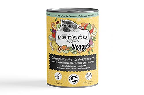 Fresco Dog Complete-Menü Vegetarisch mit Kartoffeln, Karotten und Kürbis (haltbares B.A.R.F.) von Fresco Dog