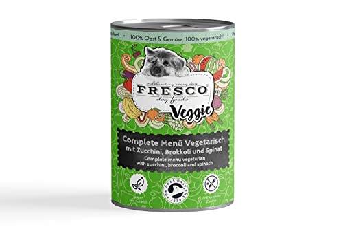 Fresco Dog Complete-Menü Vegetarisch mit Zucchini, Brokkoli und Spinat (haltbares B.A.R.F.) von Fresco Dog
