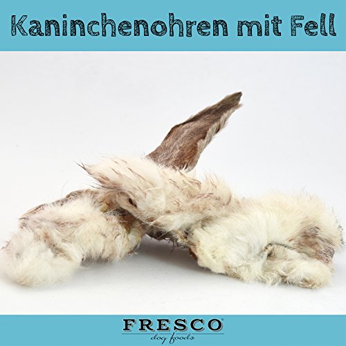 Fresco Dog Kaninchenohren mit Fell 1kg von Fresco Dog