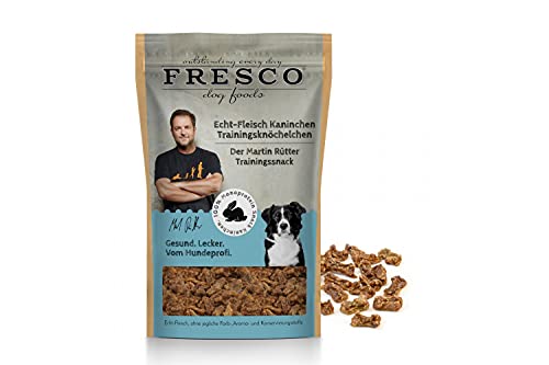 Martin Rütter Trainingsknöchelchen Kaninchen für Hunde | gesund und natürlich | Fleischprodukt Monoprotein | getreidefrei | ohne künstliche Zusätze | Made in Germany von Fresco Dog